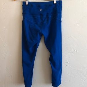 Lulu lemon leggings bright blue!